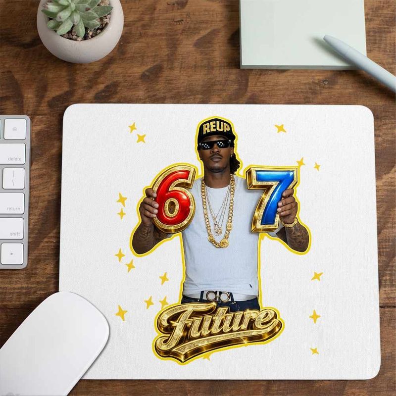 PC, gaming si accesorii - Periferice PC - Mousepad - Mousepad Future Six Seven 67 Rapper, 21x19cm - Infinity.ro