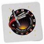PC, gaming si accesorii - Periferice PC - Mousepad - Mousepad Project Hail Mary Spaceship Mission Badge, 21x19cm - Infinity.ro