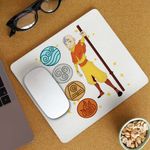 PC, gaming si accesorii - Periferice PC - Mousepad - Mousepad Avatar Airbender Cele 4 Elemente, 21x19cm - Infinity.ro