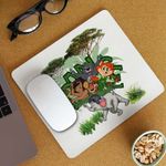 PC, gaming si accesorii - Periferice PC - Mousepad - Mousepad Cartea Junglei Mowgli, 21x19cm - Infinity.ro