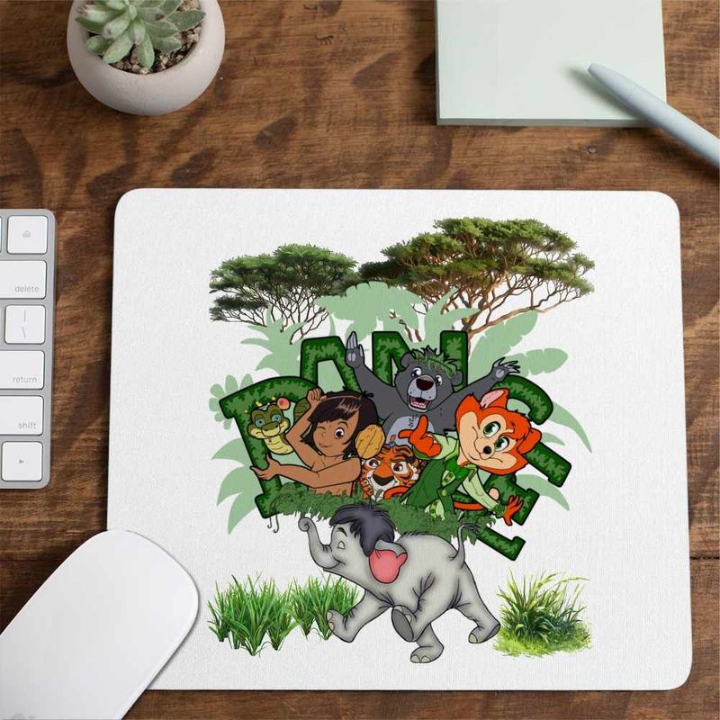 PC, gaming si accesorii - Periferice PC - Mousepad - Mousepad Cartea Junglei Mowgli, 21x19cm - Infinity.ro