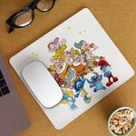 PC, gaming si accesorii - Periferice PC - Mousepad - Mousepad Cei 7 Pitici Alba ca Zapada, 21x19cm - Infinity.ro