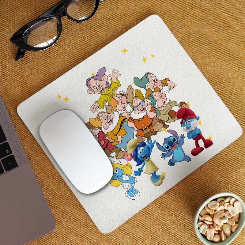 PC, gaming si accesorii - Periferice PC - Mousepad - Mousepad Cei 7 Pitici Alba ca Zapada, 21x19cm - Infinity.ro