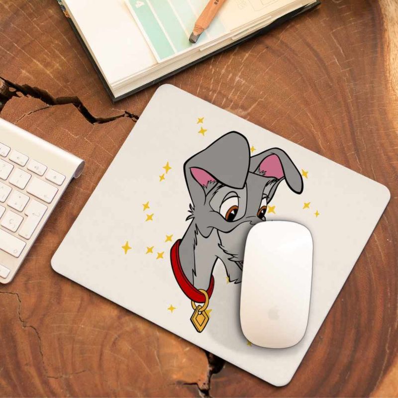 PC, gaming si accesorii - Periferice PC - Mousepad - Mousepad Doamna si Vagabondul Catel Metis, 21x19cm - Infinity.ro