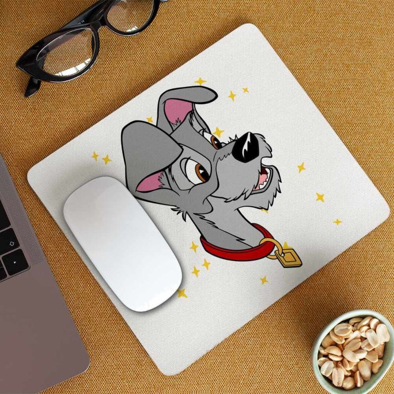 PC, gaming si accesorii - Periferice PC - Mousepad - Mousepad Doamna si Vagabondul Catel Metis, 21x19cm - Infinity.ro