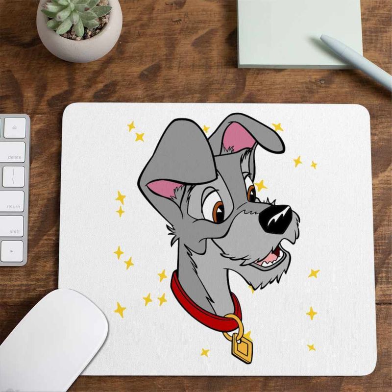 PC, gaming si accesorii - Periferice PC - Mousepad - Mousepad Doamna si Vagabondul Catel Metis, 21x19cm - Infinity.ro