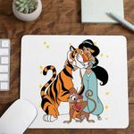 PC, gaming si accesorii - Periferice PC - Mousepad - Mousepad Aladdin Jasmine Abu Rajah Tigru Imperial, 21x19cm - Infinity.ro