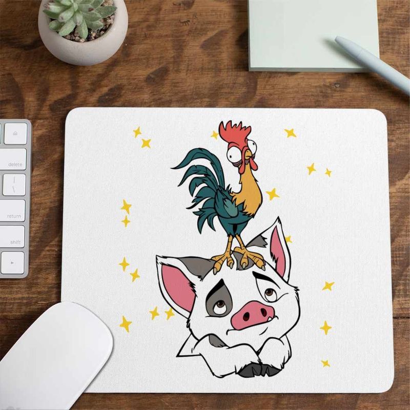 PC, gaming si accesorii - Periferice PC - Mousepad - Mousepad Pua Heihei Moana Vaiana, 21x19cm - Infinity.ro