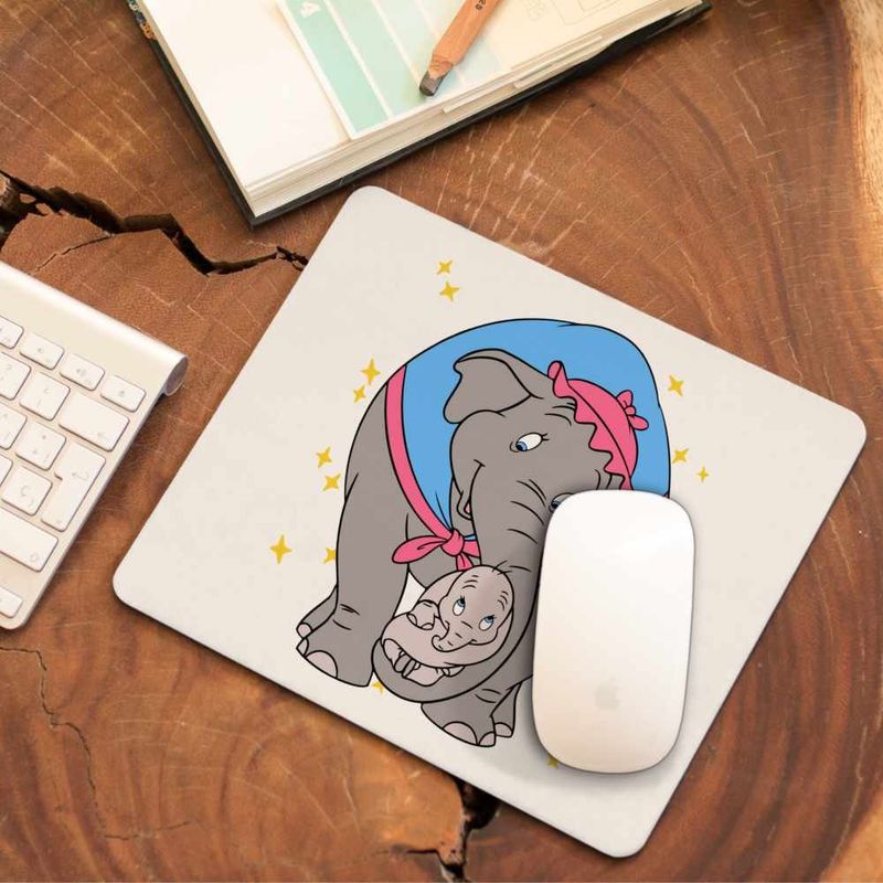 PC, gaming si accesorii - Periferice PC - Mousepad - Mousepad Dumbo Mama Jumbo Circ Clovn, 21x19cm - Infinity.ro
