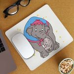 PC, gaming si accesorii - Periferice PC - Mousepad - Mousepad Dumbo Mama Jumbo Circ Clovn, 21x19cm - Infinity.ro