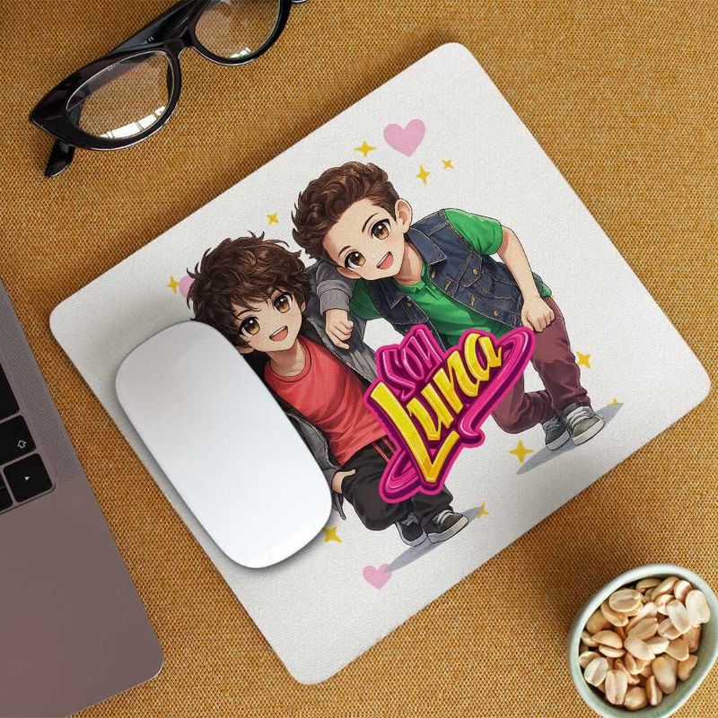 PC, gaming si accesorii - Periferice PC - Mousepad - Mousepad Soy Luna Boys Chibi, 21x19cm - Infinity.ro
