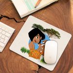 PC, gaming si accesorii - Periferice PC - Mousepad - Mousepad Cartea Junglei Mowgli Baby Tiger, 21x19cm - Infinity.ro