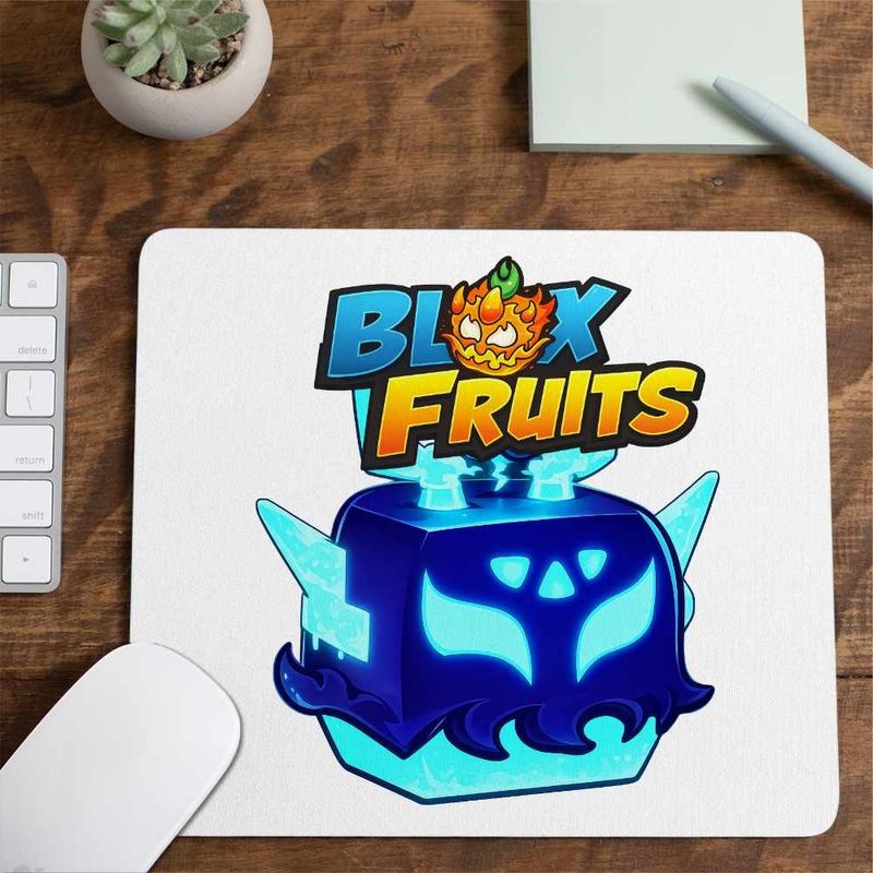 PC, gaming si accesorii - Periferice PC - Mousepad - Mousepad Blox Fruits Lightning Fruit Roblox Fructe, 21x19cm - Infinity.ro