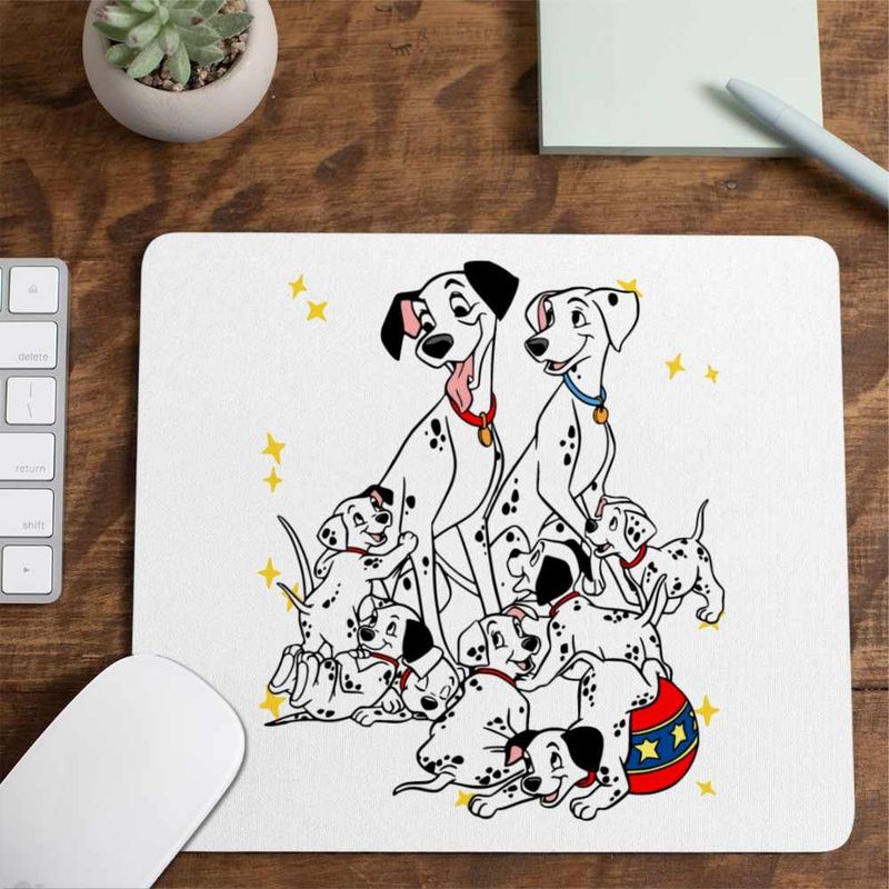 PC, gaming si accesorii - Periferice PC - Mousepad - Mousepad 101 Dalmatieni Pongo Perdita Joaca Catelusi, 21x19cm - Infinity.ro