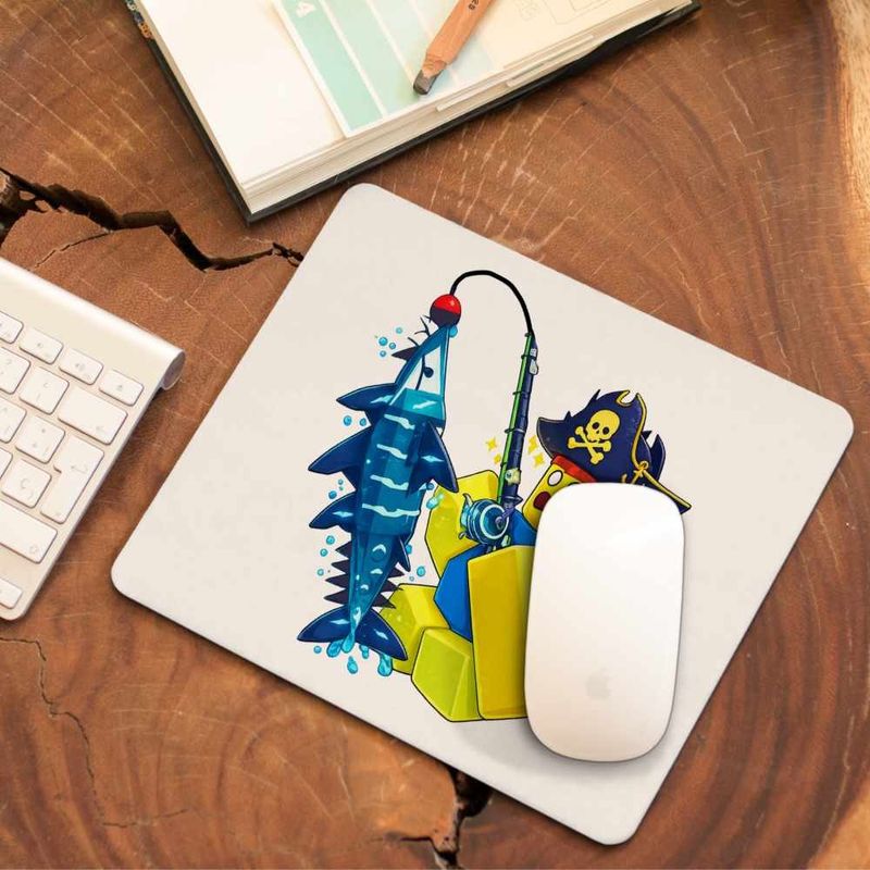 PC, gaming si accesorii - Periferice PC - Mousepad - Mousepad Noob Pescar Roblox Fish it Sea Monster, 21x19cm - Infinity.ro