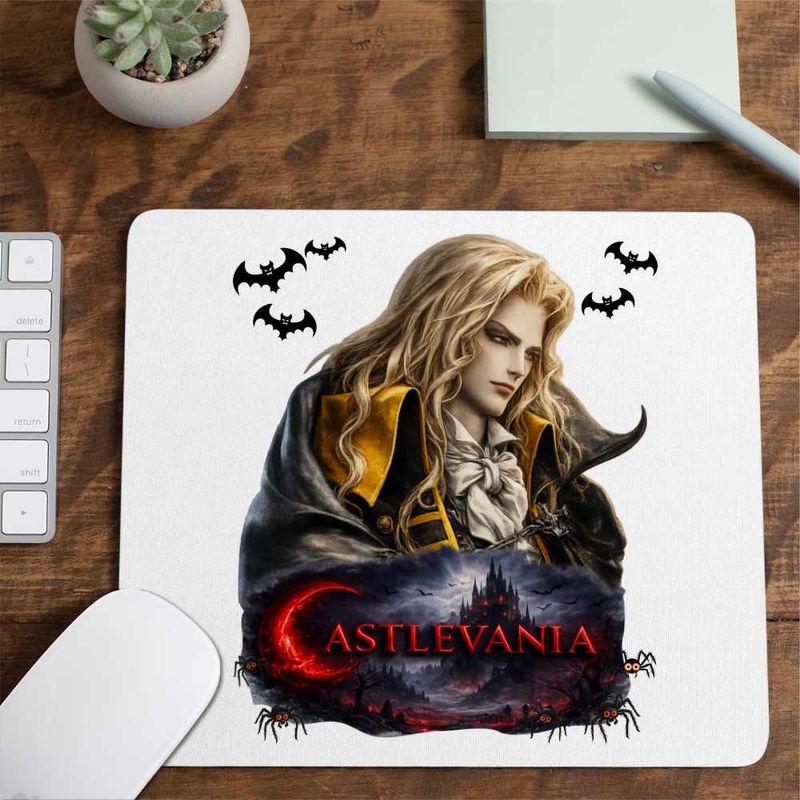 PC, gaming si accesorii - Periferice PC - Mousepad - Mousepad Castlevania Dracula Alucard, 21x19cm - Infinity.ro
