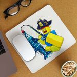 PC, gaming si accesorii - Periferice PC - Mousepad - Mousepad Noob Pescar Roblox Fish it Sea Monster, 21x19cm - Infinity.ro