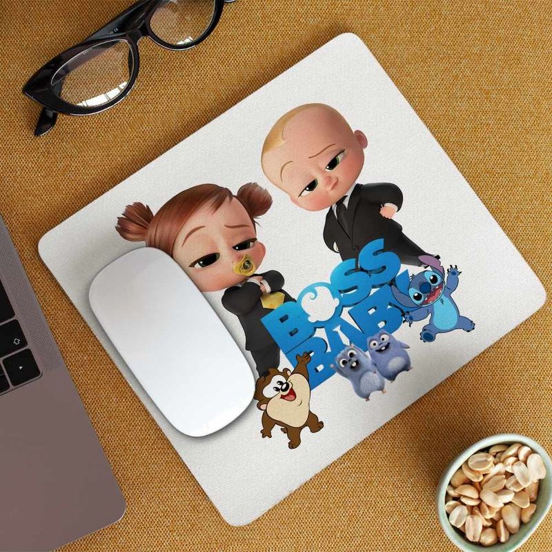PC, gaming si accesorii - Periferice PC - Mousepad - Mousepad Boss Baby Tina Team CEO, 21x19cm - Infinity.ro