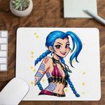 PC, gaming si accesorii - Periferice PC - Mousepad - Mousepad Jinx Arcane Runeterra, 21x19cm - Infinity.ro