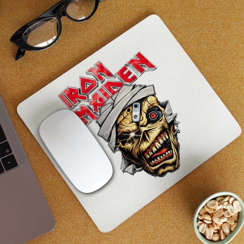 PC, gaming si accesorii - Periferice PC - Mousepad - Mousepad Iron Maiden Mummy Heavy Metal, 21x19cm - Infinity.ro