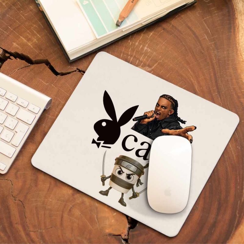 PC, gaming si accesorii - Periferice PC - Mousepad - Mousepad Playboi Carti Bunny, 21x19cm - Infinity.ro