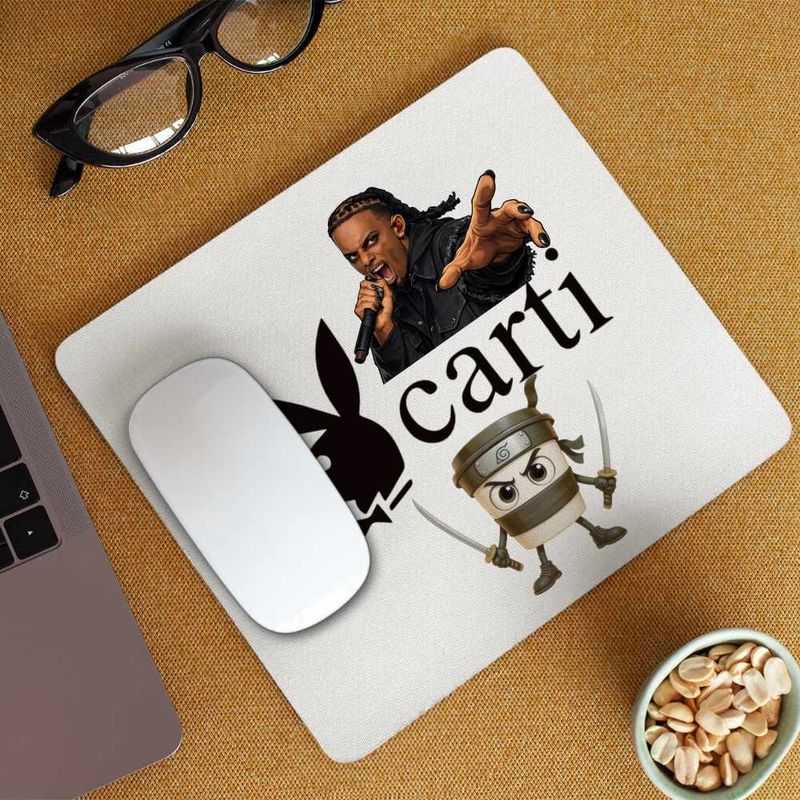 PC, gaming si accesorii - Periferice PC - Mousepad - Mousepad Playboi Carti Bunny, 21x19cm - Infinity.ro