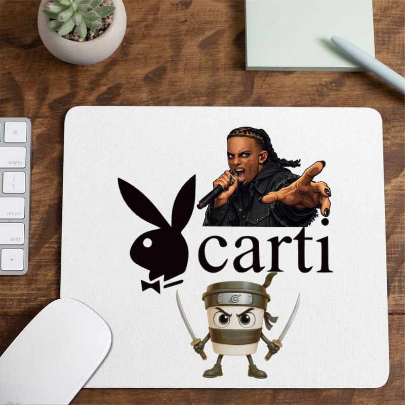 PC, gaming si accesorii - Periferice PC - Mousepad - Mousepad Playboi Carti Bunny, 21x19cm - Infinity.ro