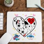 PC, gaming si accesorii - Periferice PC - Mousepad - Mousepad 101 Dalmatieni Pongo Perdita Love Catei, 21x19cm - Infinity.ro