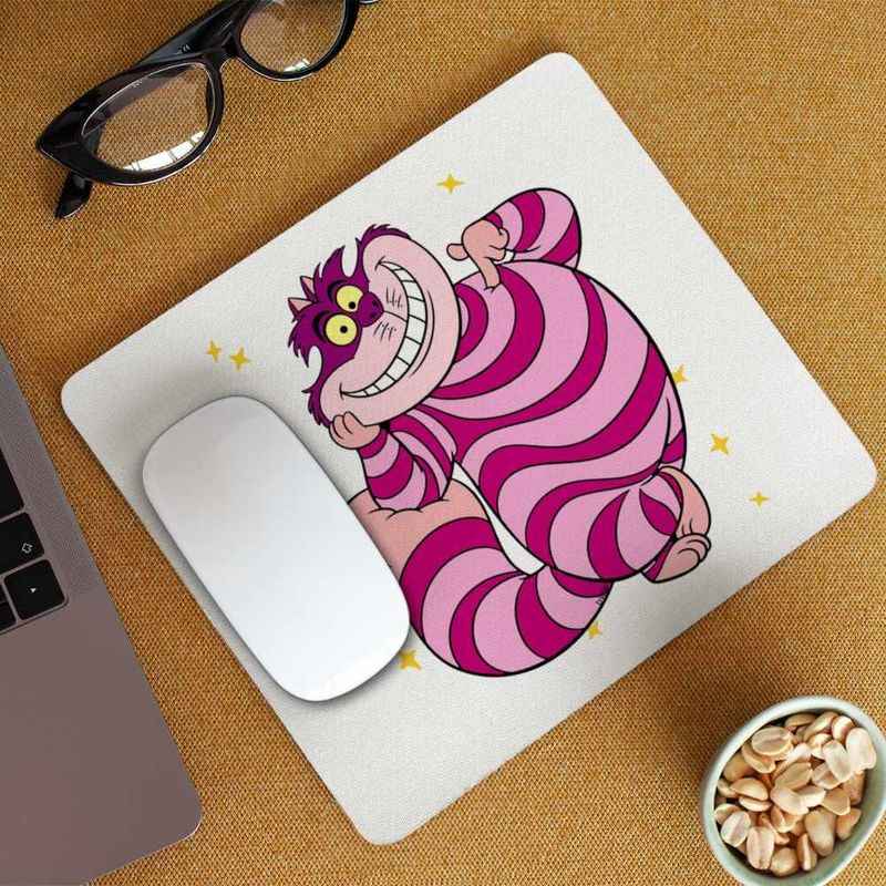 PC, gaming si accesorii - Periferice PC - Mousepad - Mousepad Alice Tara Minunilor Pisica Cheshire, 21x19cm - Infinity.ro