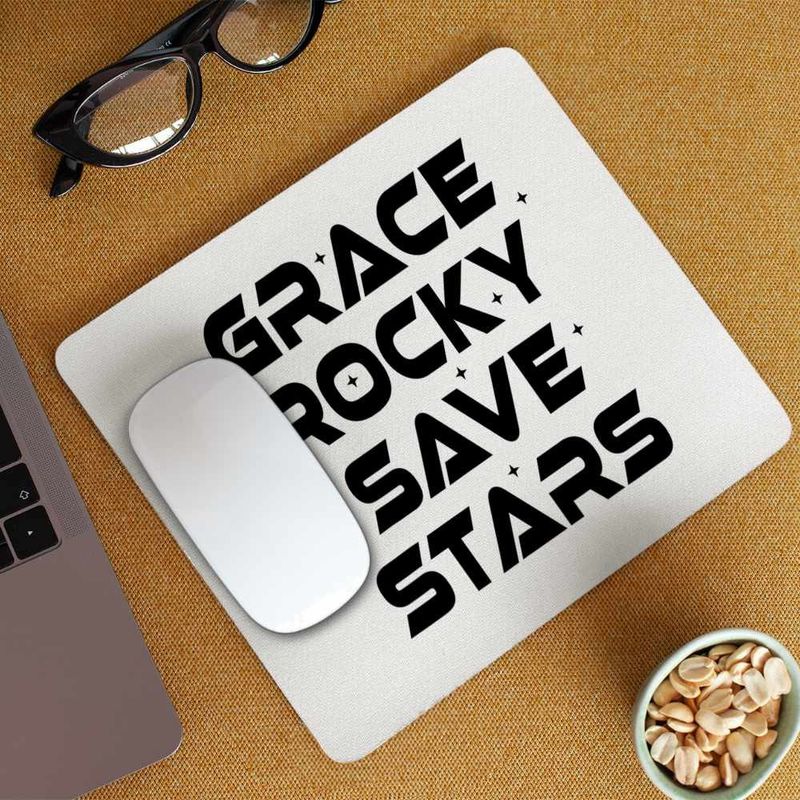 PC, gaming si accesorii - Periferice PC - Mousepad - Mousepad Project Hail Mary Grace Rocky Save Stars, 21x19cm - Infinity.ro
