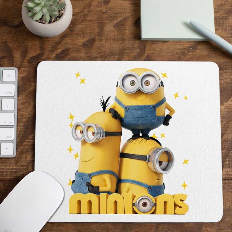 PC, gaming si accesorii - Periferice PC - Mousepad - Mousepad Minions Team Despicable Minioni, 21x19cm - Infinity.ro