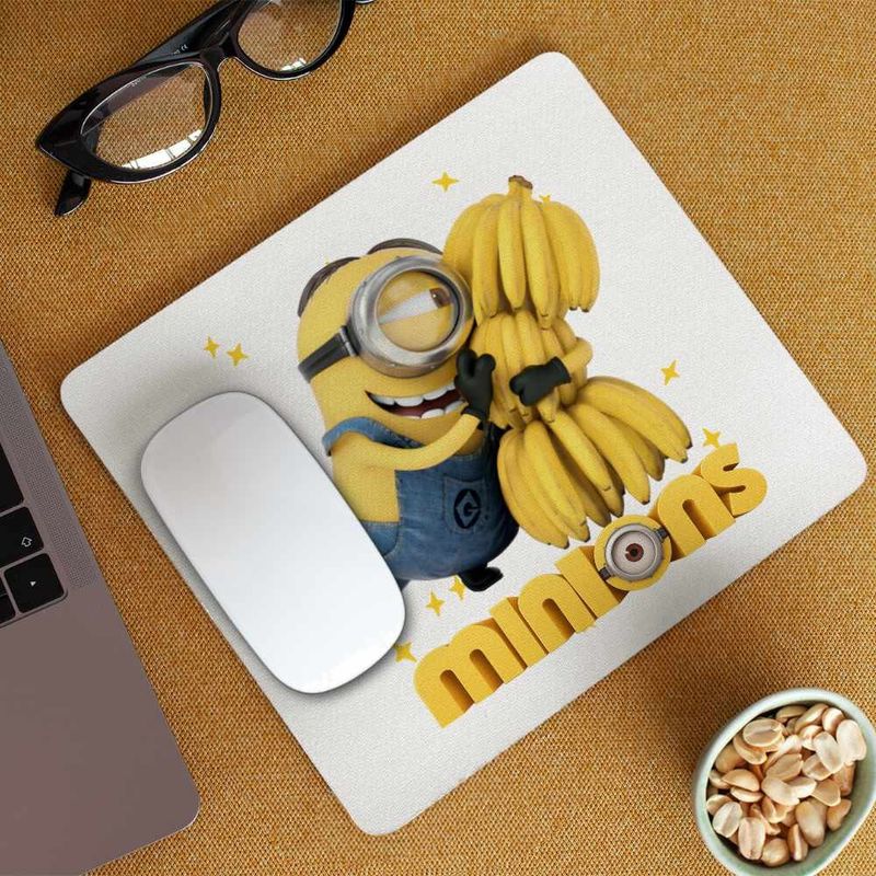 PC, gaming si accesorii - Periferice PC - Mousepad - Mousepad Minions Banana Despicable, 21x19cm - Infinity.ro