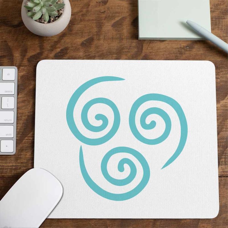 PC, gaming si accesorii - Periferice PC - Mousepad - Mousepad Avatar Airbender Element Simbol Maestru al Aerului, 21x19cm - Infinity.ro