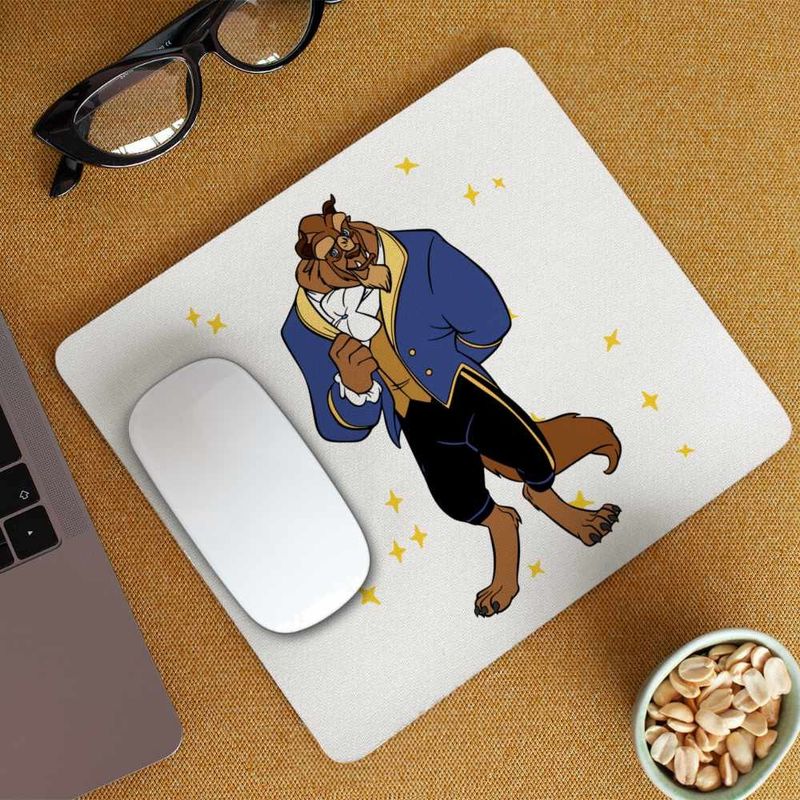 PC, gaming si accesorii - Periferice PC - Mousepad - Mousepad Frumoasa si Bestia Basm, 21x19cm - Infinity.ro