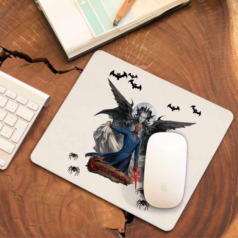 PC, gaming si accesorii - Periferice PC - Mousepad - Mousepad Castlevania Isaac Dracula Demon, 21x19cm - Infinity.ro