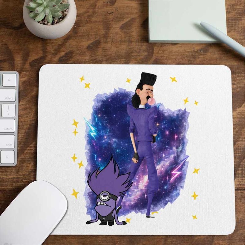PC, gaming si accesorii - Periferice PC - Mousepad - Mousepad Balthazar Bratt Bad Minions Despicable, 21x19cm - Infinity.ro