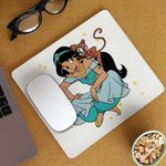 PC, gaming si accesorii - Periferice PC - Mousepad - Mousepad Aladdin Jasmine Abu Maimuta Aladin, 21x19cm - Infinity.ro
