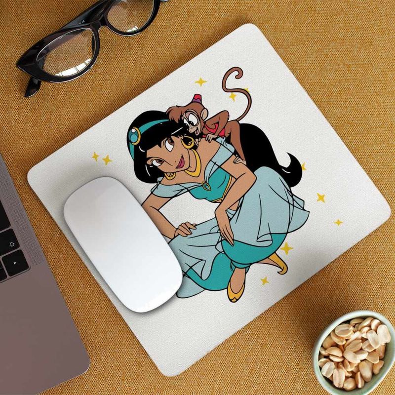 PC, gaming si accesorii - Periferice PC - Mousepad - Mousepad Aladdin Jasmine Abu Maimuta Aladin, 21x19cm - Infinity.ro