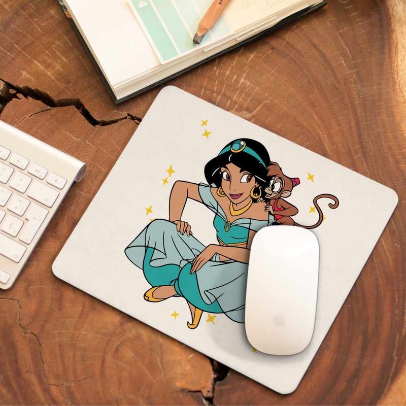 PC, gaming si accesorii - Periferice PC - Mousepad - Mousepad Aladdin Jasmine Abu Maimuta Aladin, 21x19cm - Infinity.ro