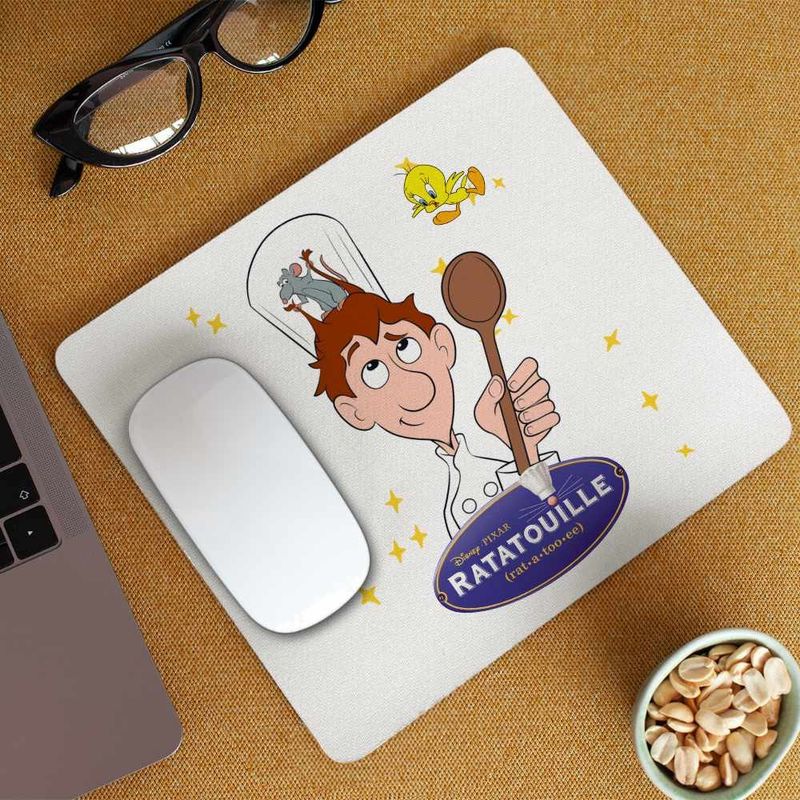 PC, gaming si accesorii - Periferice PC - Mousepad - Mousepad Ratatouille Alfredo Soricel Remy Chef, 21x19cm - Infinity.ro