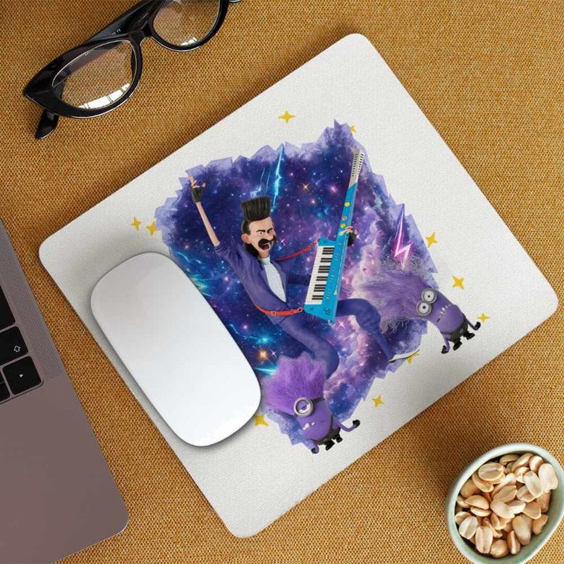 PC, gaming si accesorii - Periferice PC - Mousepad - Mousepad Balthazar Bad Minions Despicable Chitara, 21x19cm - Infinity.ro