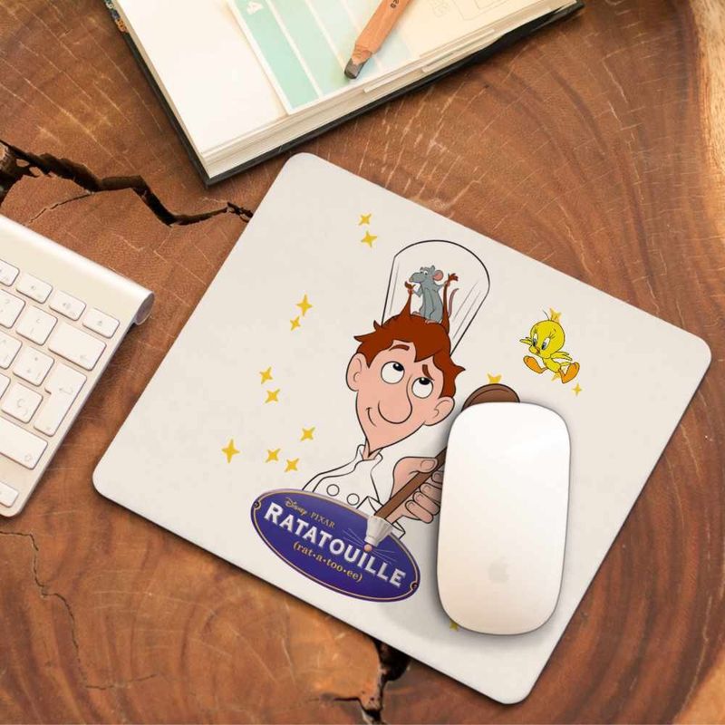 PC, gaming si accesorii - Periferice PC - Mousepad - Mousepad Ratatouille Alfredo Soricel Remy Chef, 21x19cm - Infinity.ro
