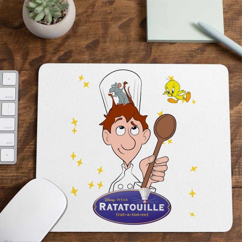 PC, gaming si accesorii - Periferice PC - Mousepad - Mousepad Ratatouille Alfredo Soricel Remy Chef, 21x19cm - Infinity.ro