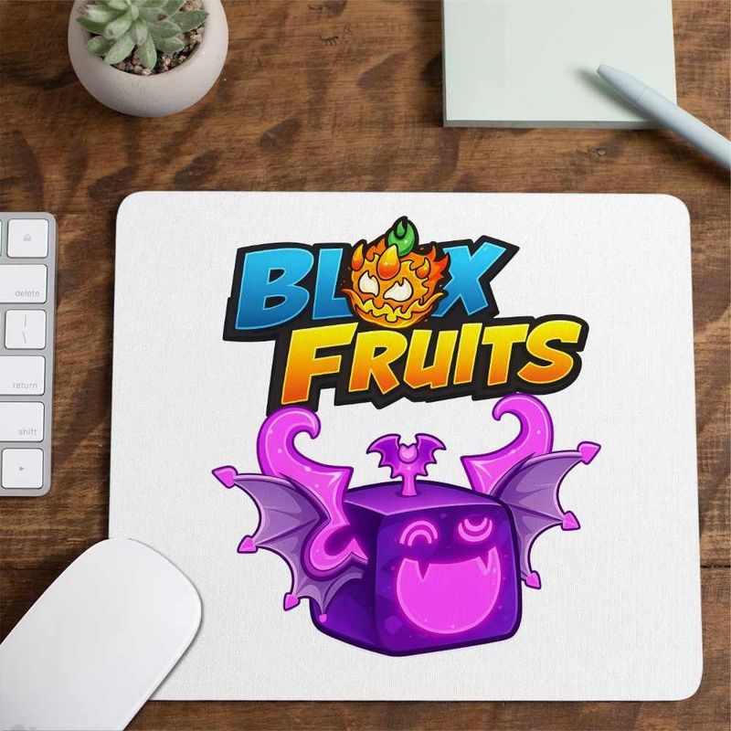 PC, gaming si accesorii - Periferice PC - Mousepad - Mousepad Blox Fruits Shadow Fruit Roblox Fructe, 21x19cm - Infinity.ro