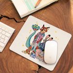 PC, gaming si accesorii - Periferice PC - Mousepad - Mousepad Dumbo Zootopia Zootropolis Elefantel Sarpe, 21x19cm - Infinity.ro