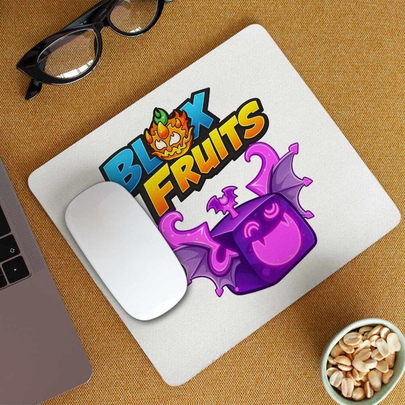 PC, gaming si accesorii - Periferice PC - Mousepad - Mousepad Blox Fruits Shadow Fruit Roblox Fructe, 21x19cm - Infinity.ro
