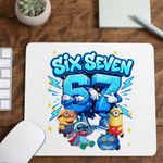 PC, gaming si accesorii - Periferice PC - Mousepad - Mousepad Minions 67 Six Seven Sase Sapte Despicable Steal Brainrot, 21x19cm - Infinity.ro