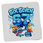 PC, gaming si accesorii - Periferice PC - Mousepad - Mousepad Minions 67 Six Seven Sase Sapte Despicable Steal Brainrot, 21x19cm - Infinity.ro