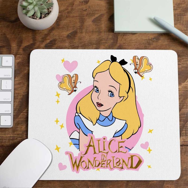 PC, gaming si accesorii - Periferice PC - Mousepad - Mousepad Alice Tara Minunilor , 21x19cm - Infinity.ro