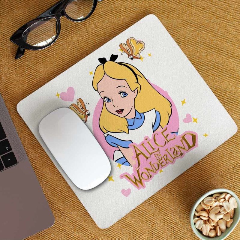 PC, gaming si accesorii - Periferice PC - Mousepad - Mousepad Alice Tara Minunilor , 21x19cm - Infinity.ro